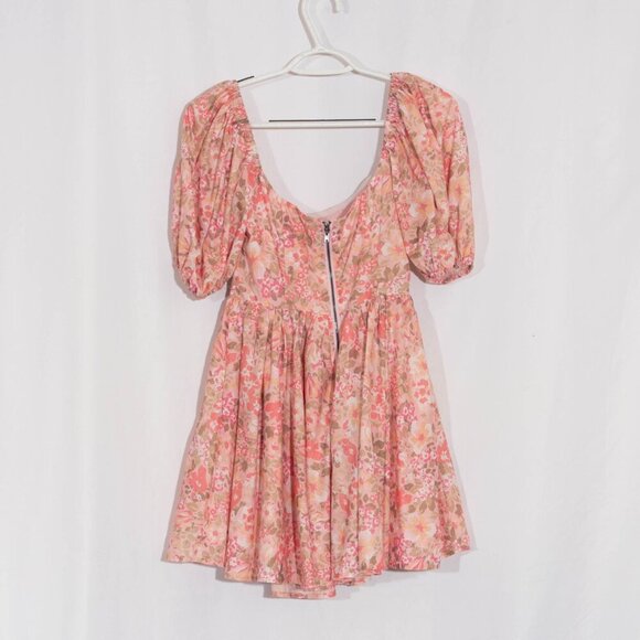 SHOWPO Phorchia Mini Floral Puff Sleeve Corset Dress Size 6 - Picture 10 of 16